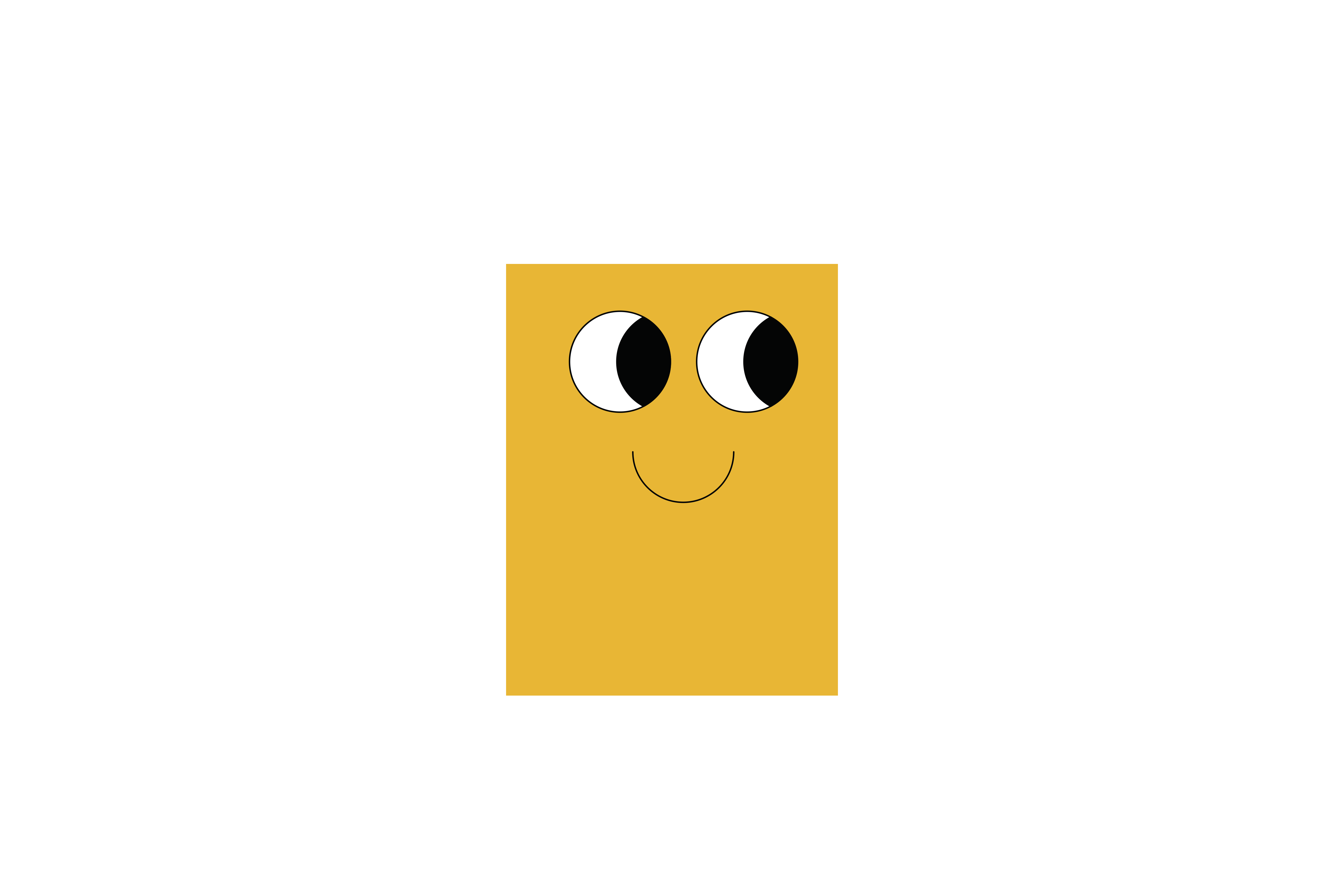 Yellow Rectangle Character - Right