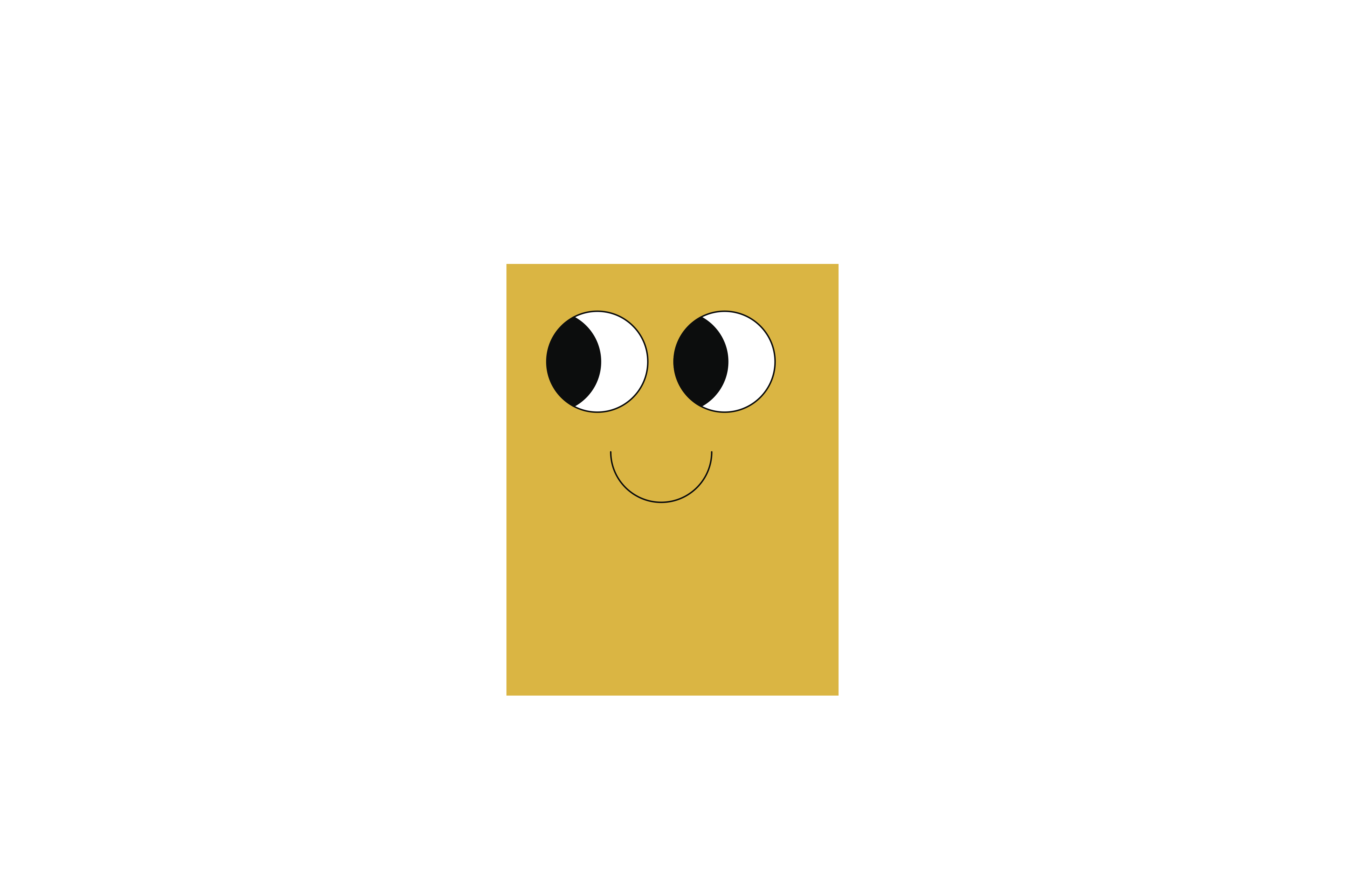 Yellow Rectangle Character - Left